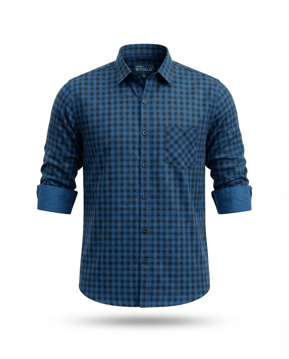 Men’s Premium Cotton Shirt – Stylish Regular Fit | 6 Colours | S, M & L