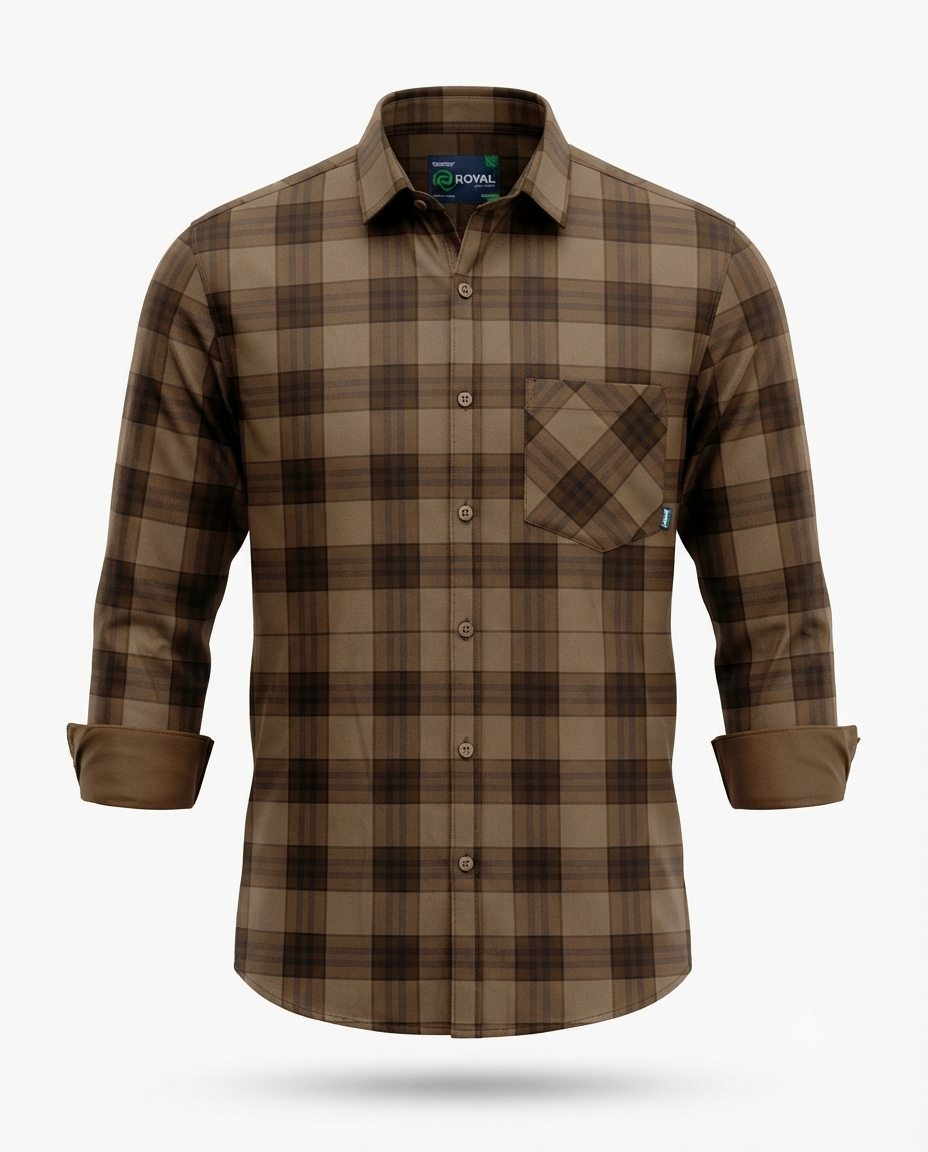 Men’s Premium Laffer Discharge Cotton Shirt – Regular Fit | 3 Colours | S, M & L