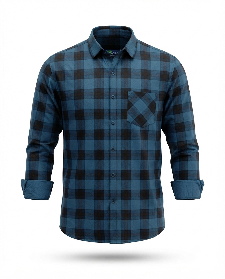 Men’s Premium Laffer Discharge Cotton Shirt – Regular Fit | 3 Colours | S, M & L