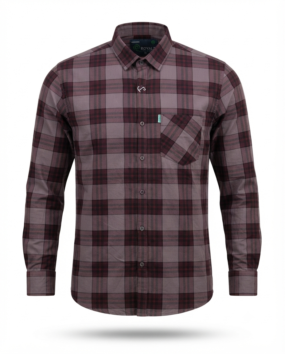 Men’s Premium Laffer Discharge Cotton Shirt – Regular Fit | 3 Colours | S, M & L