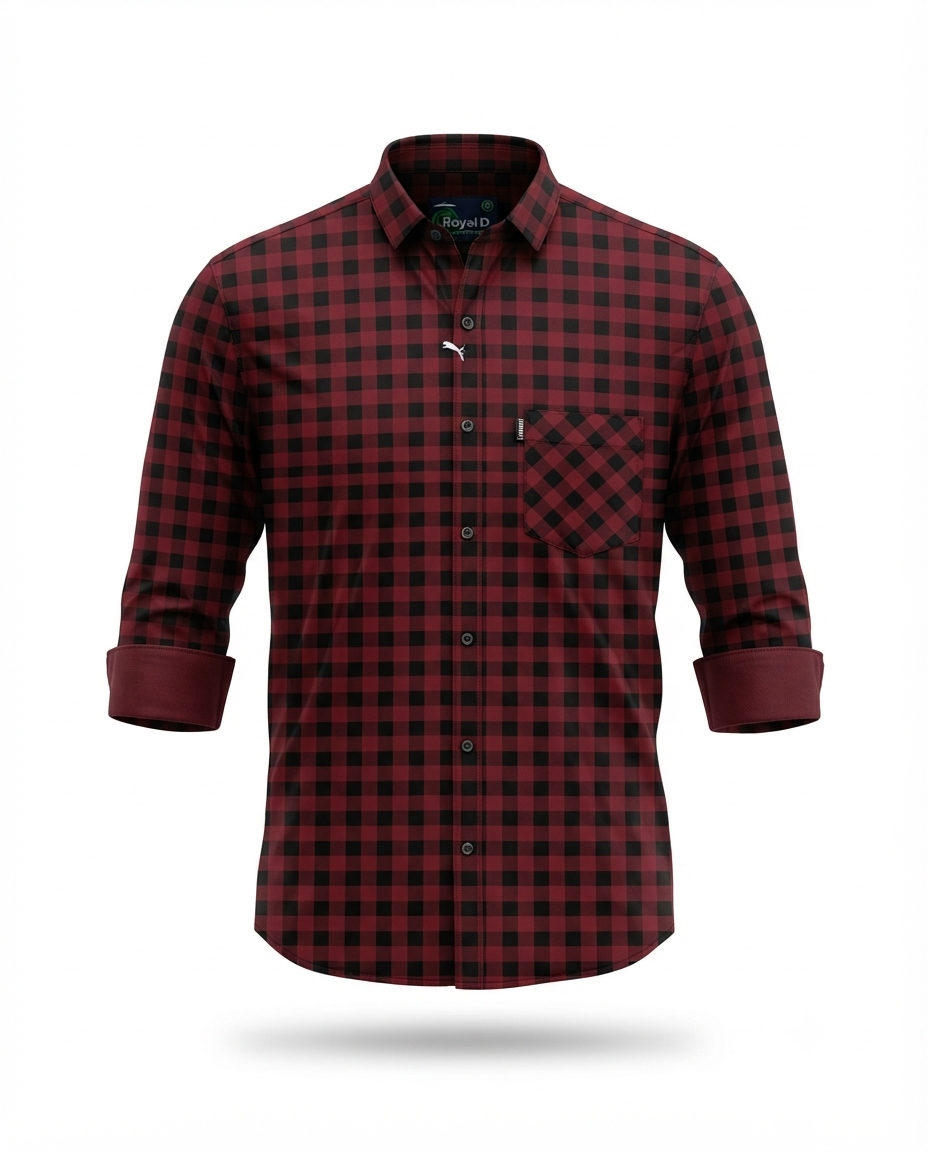 Men’s Premium Laffer Discharge Cotton Shirt – Regular Fit | 3 Colours | S, M & L