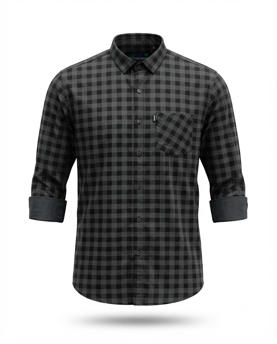 Men’s Premium Laffer Discharge Cotton Shirt – Regular Fit | 3 Colours | S, M & L