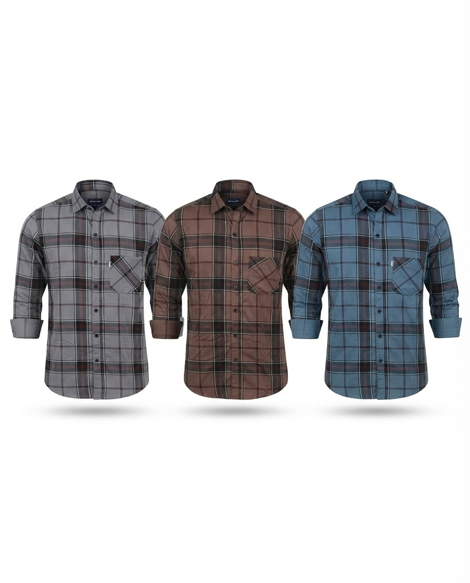 Men's Cotton Twill Discharge Print Shirt – Stylish Casual Shirt with Comfortable Fit