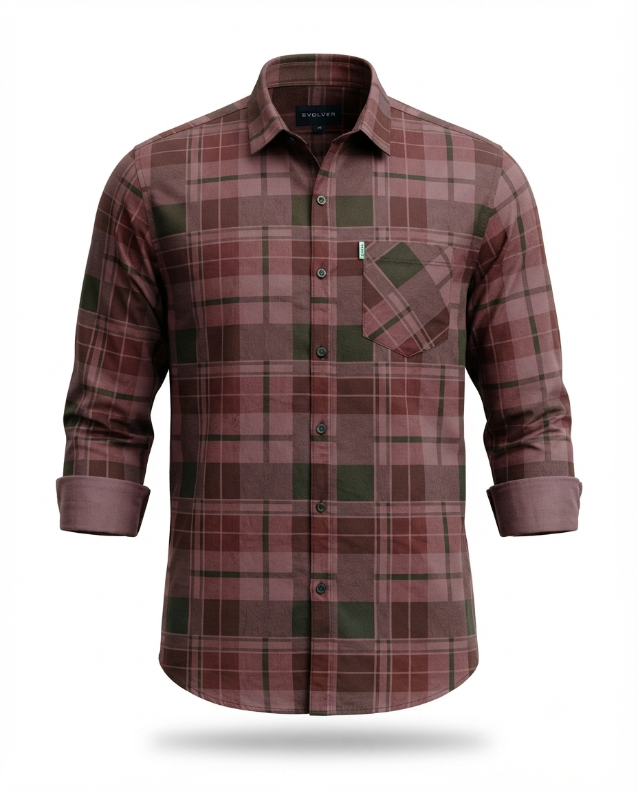 Men's Cotton Twill Discharge Print Shirt – Premium Casual Shirt with Stylish Printed Design