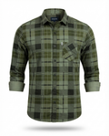 Men's Cotton Twill Discharge Print Shirt – Premium Casual Shirt with Stylish Printed Design