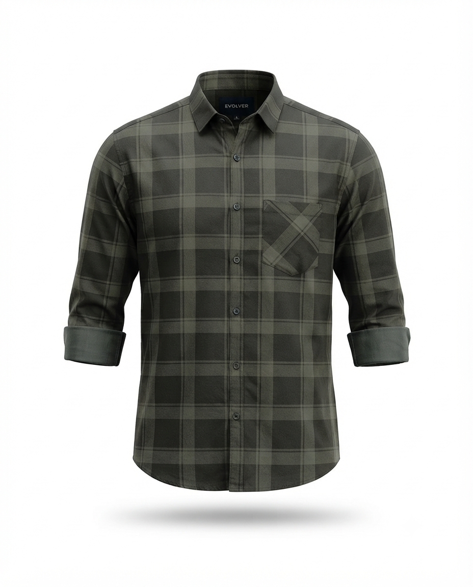 Men's Cotton Twill Discharge Print Shirt – Premium Casual Shirt with Stylish Printed Design
