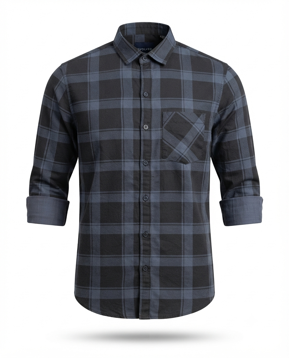 Men's Cotton Twill Discharge Print Shirt – Premium Casual Shirt with Stylish Printed Design