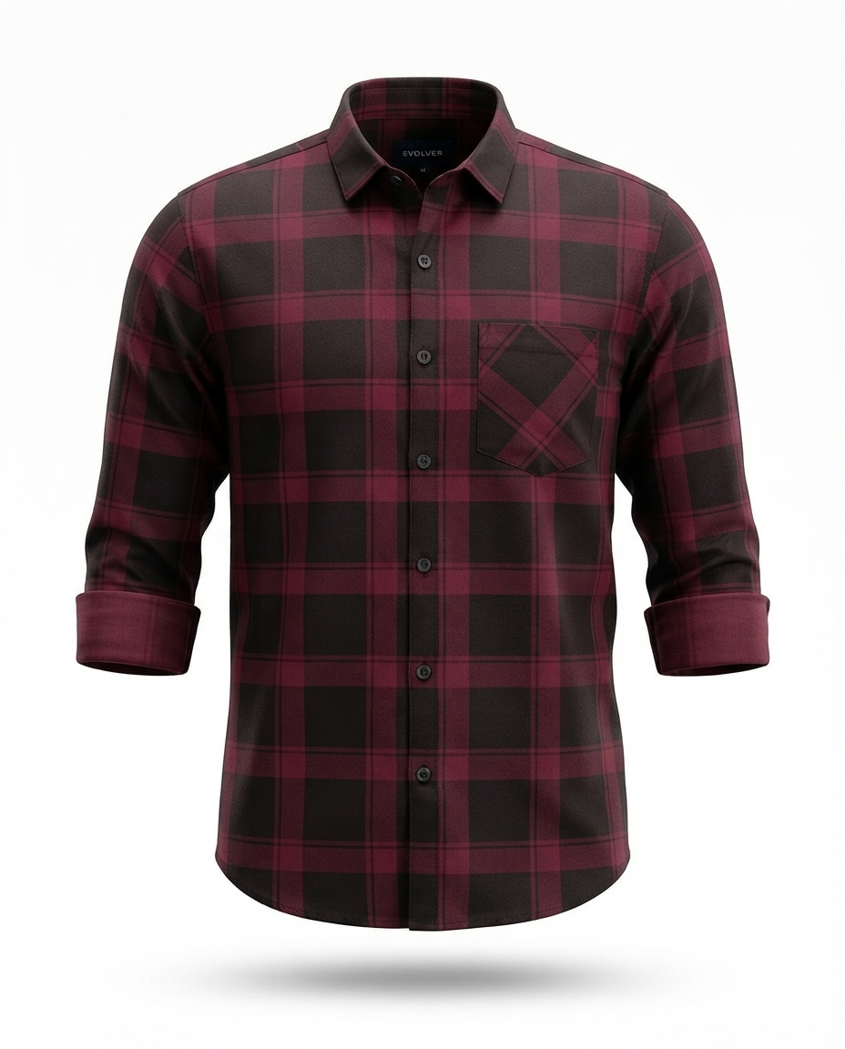 Men's Cotton Twill Discharge Print Shirt – Premium Casual Shirt with Stylish Printed Design