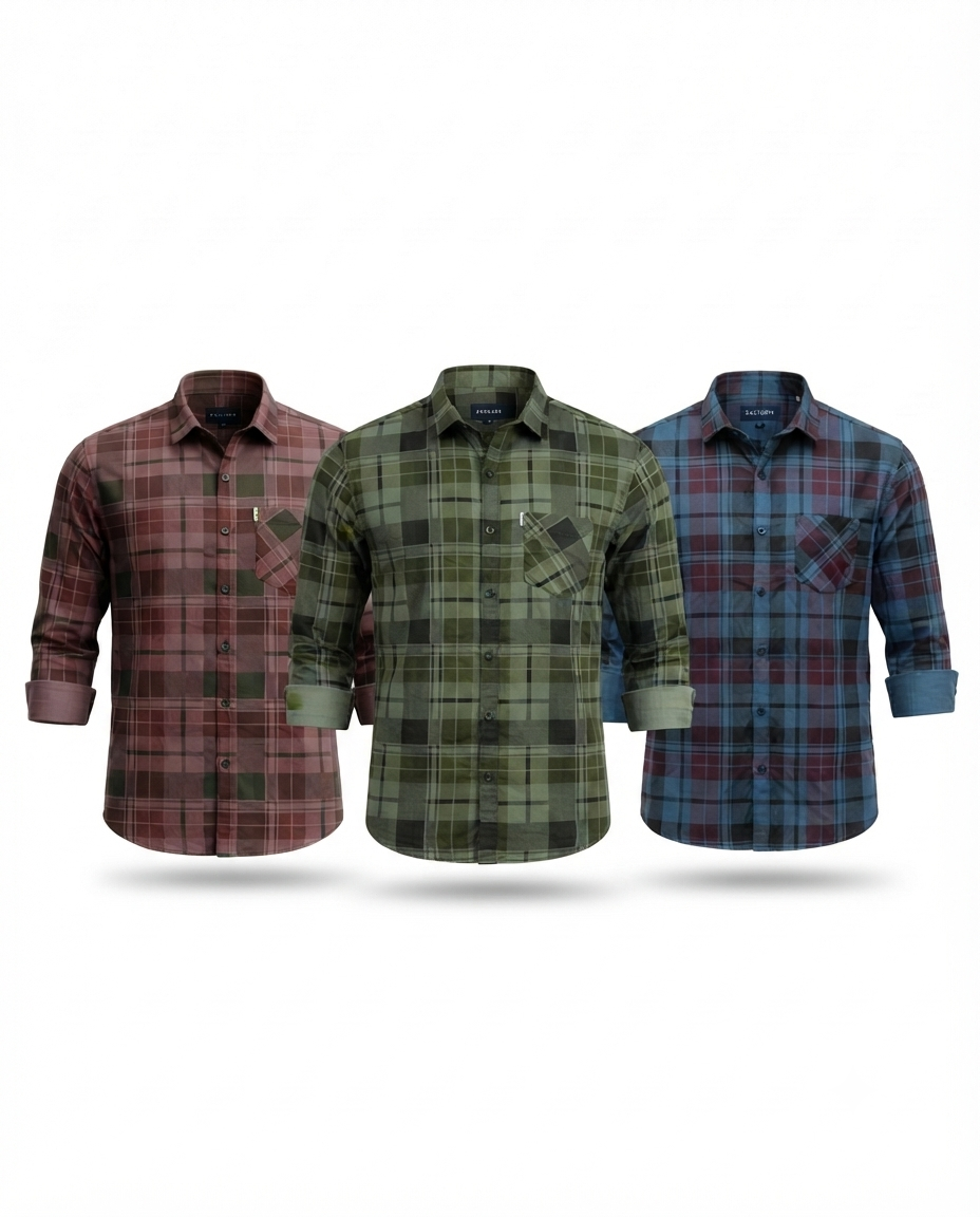 Men's Cotton Twill Discharge Print Shirt – Premium Casual Shirt with Stylish Printed Design