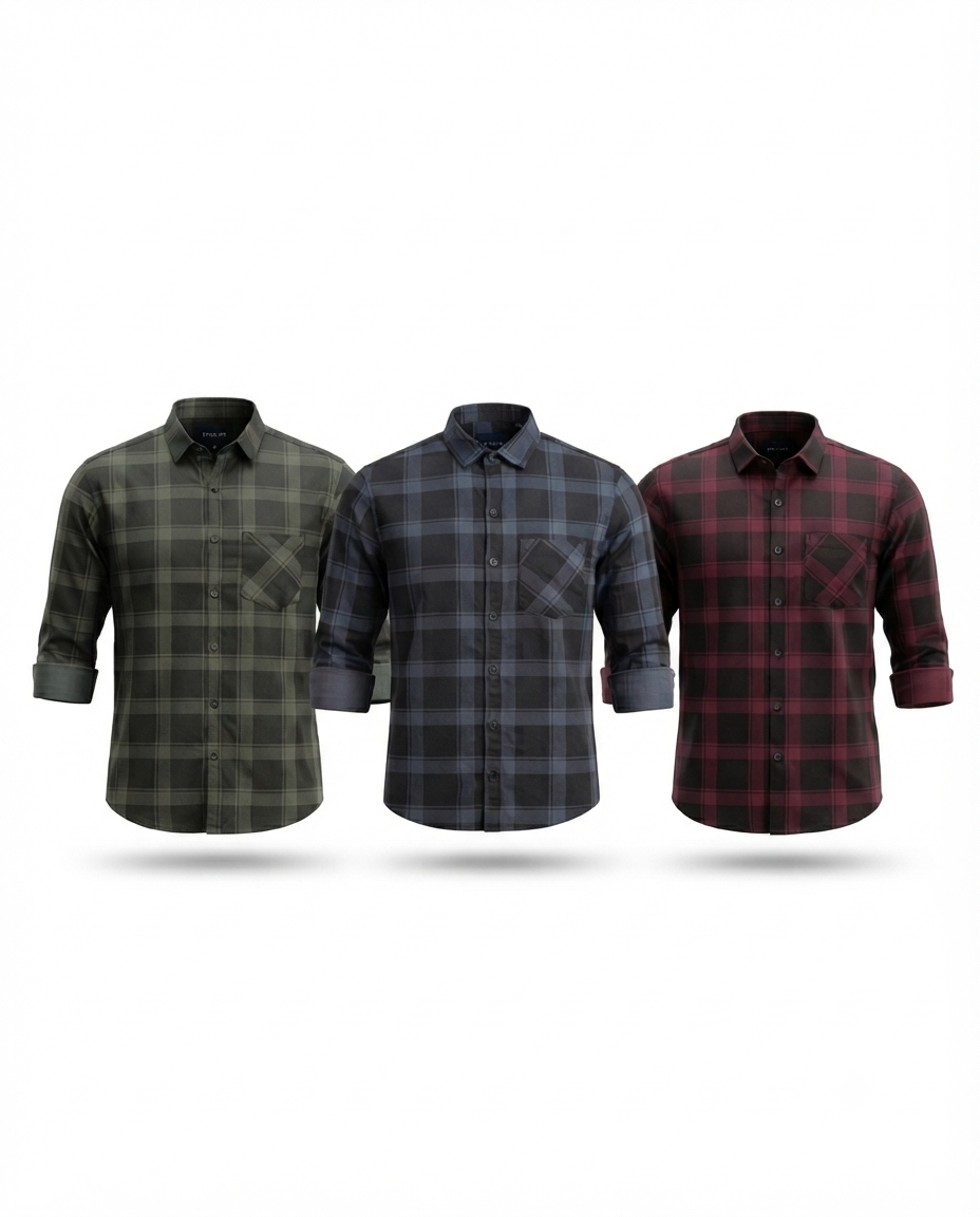 Men's Cotton Twill Discharge Print Shirt – Premium Casual Shirt with Stylish Printed Design