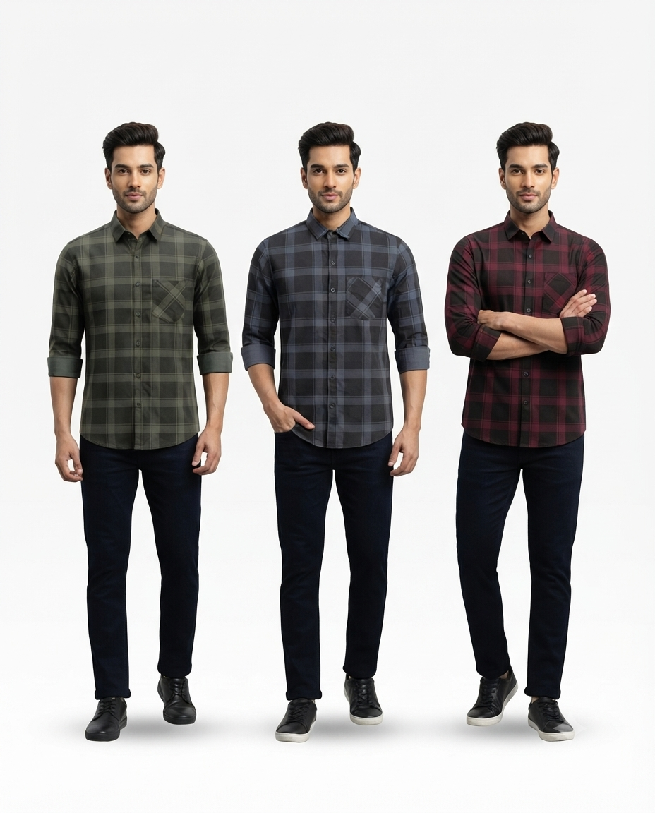 Men's Cotton Twill Discharge Print Shirt – Premium Casual Shirt with Stylish Printed Design