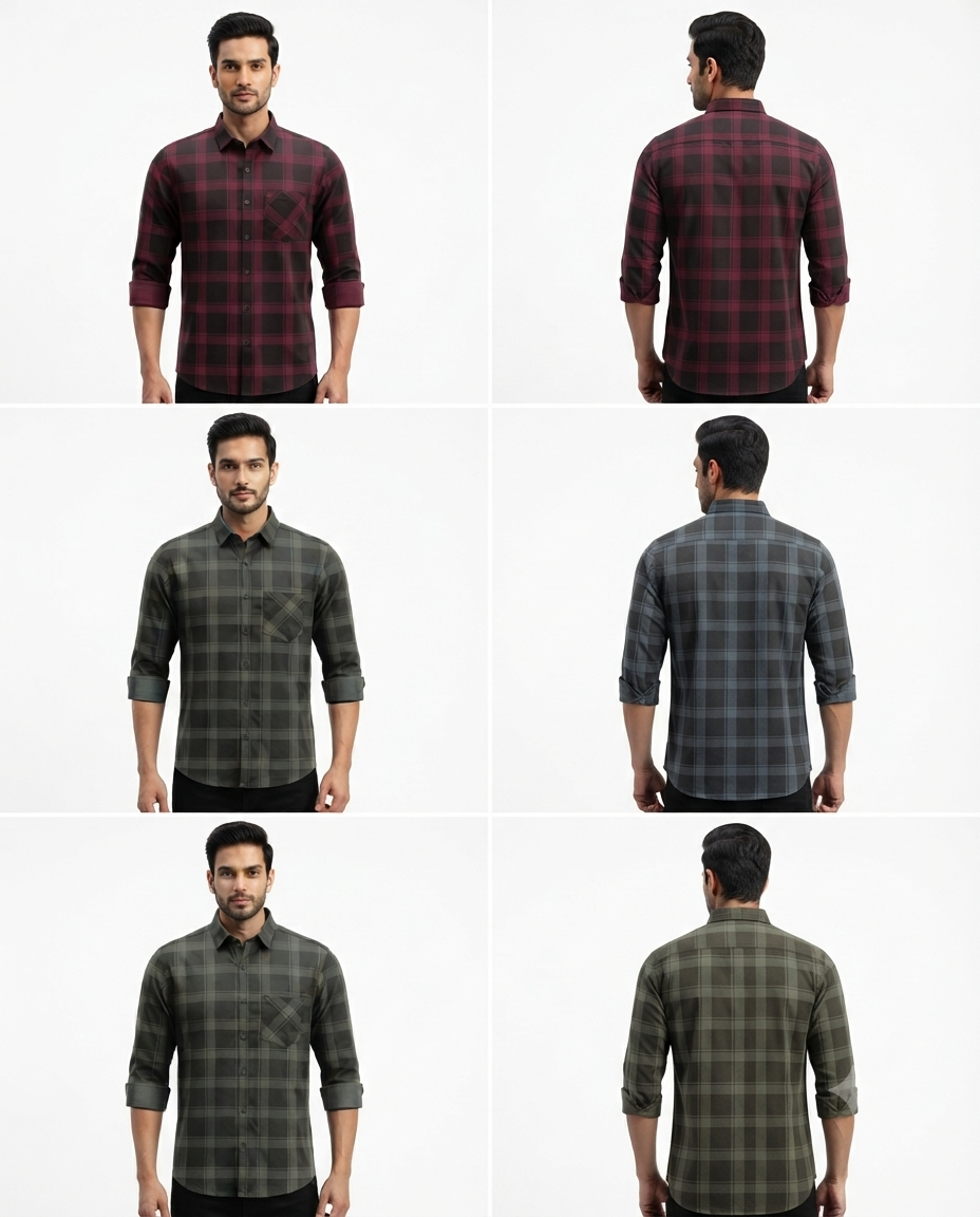Men's Cotton Twill Discharge Print Shirt – Premium Casual Shirt with Stylish Printed Design