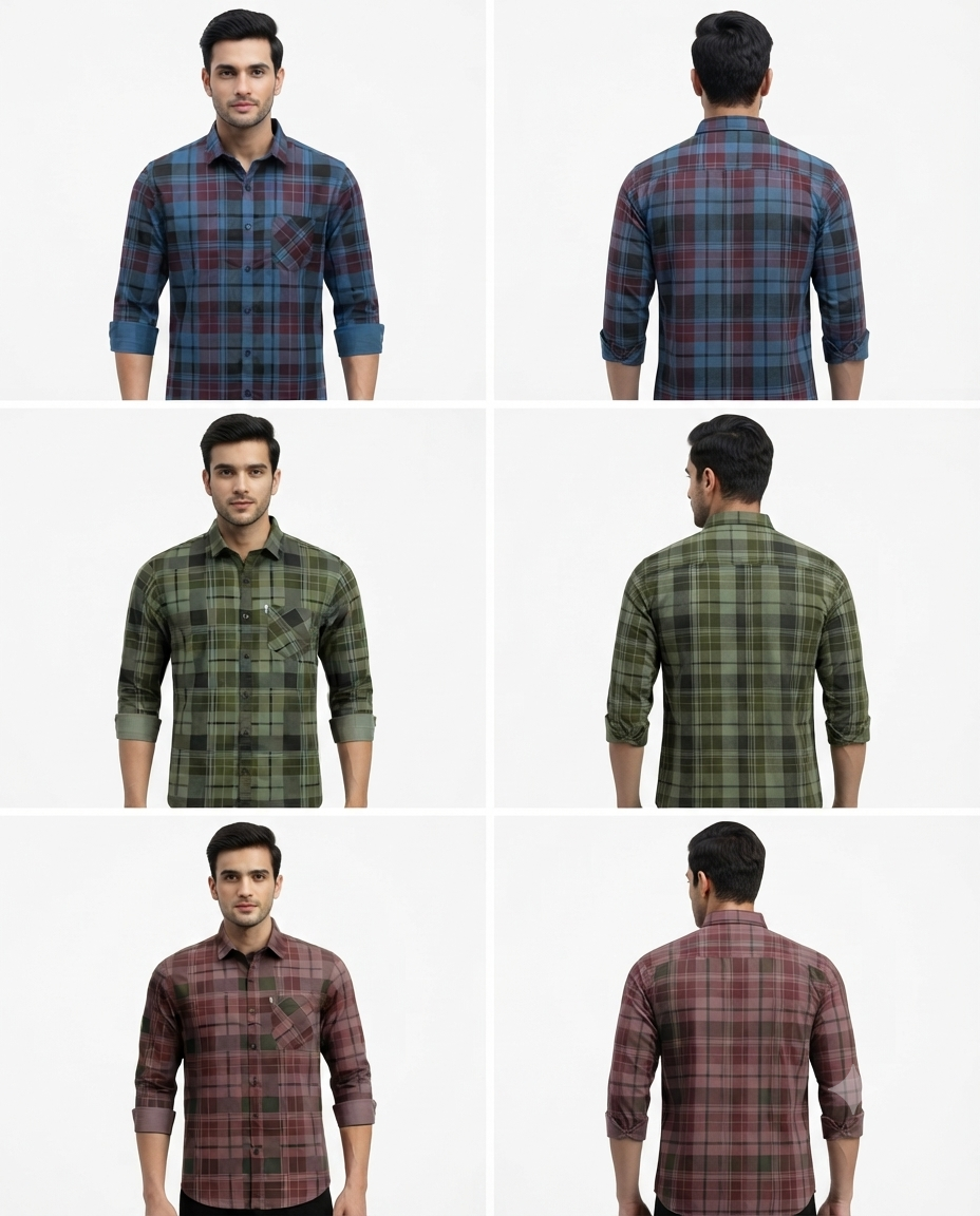 Men's Cotton Twill Discharge Print Shirt – Premium Casual Shirt with Stylish Printed Design